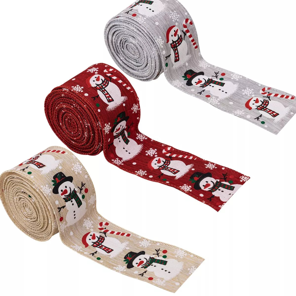 Christmas Snowman Decorative Ribbon