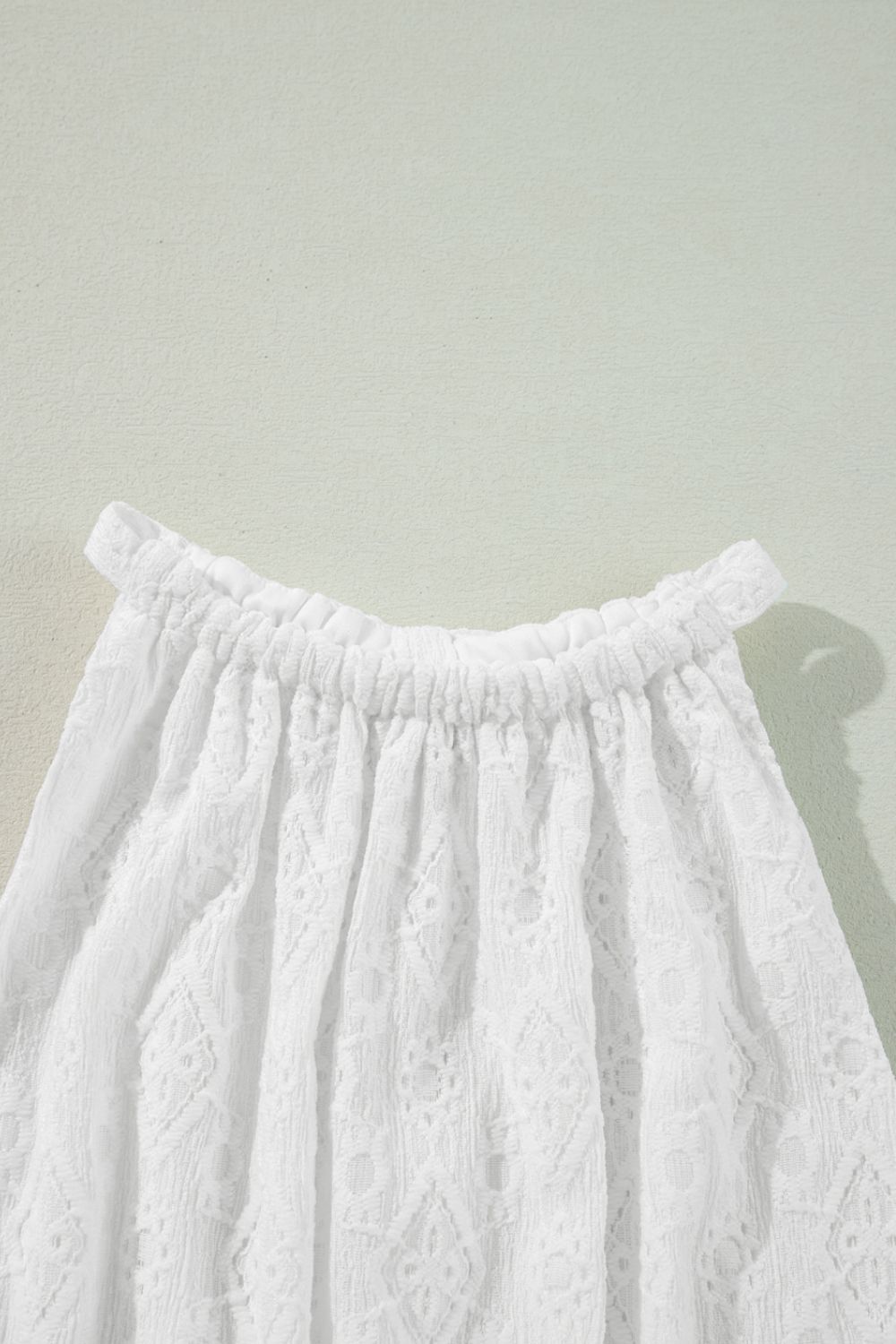 Lace Sleeveless Tied Waist Mini Dress