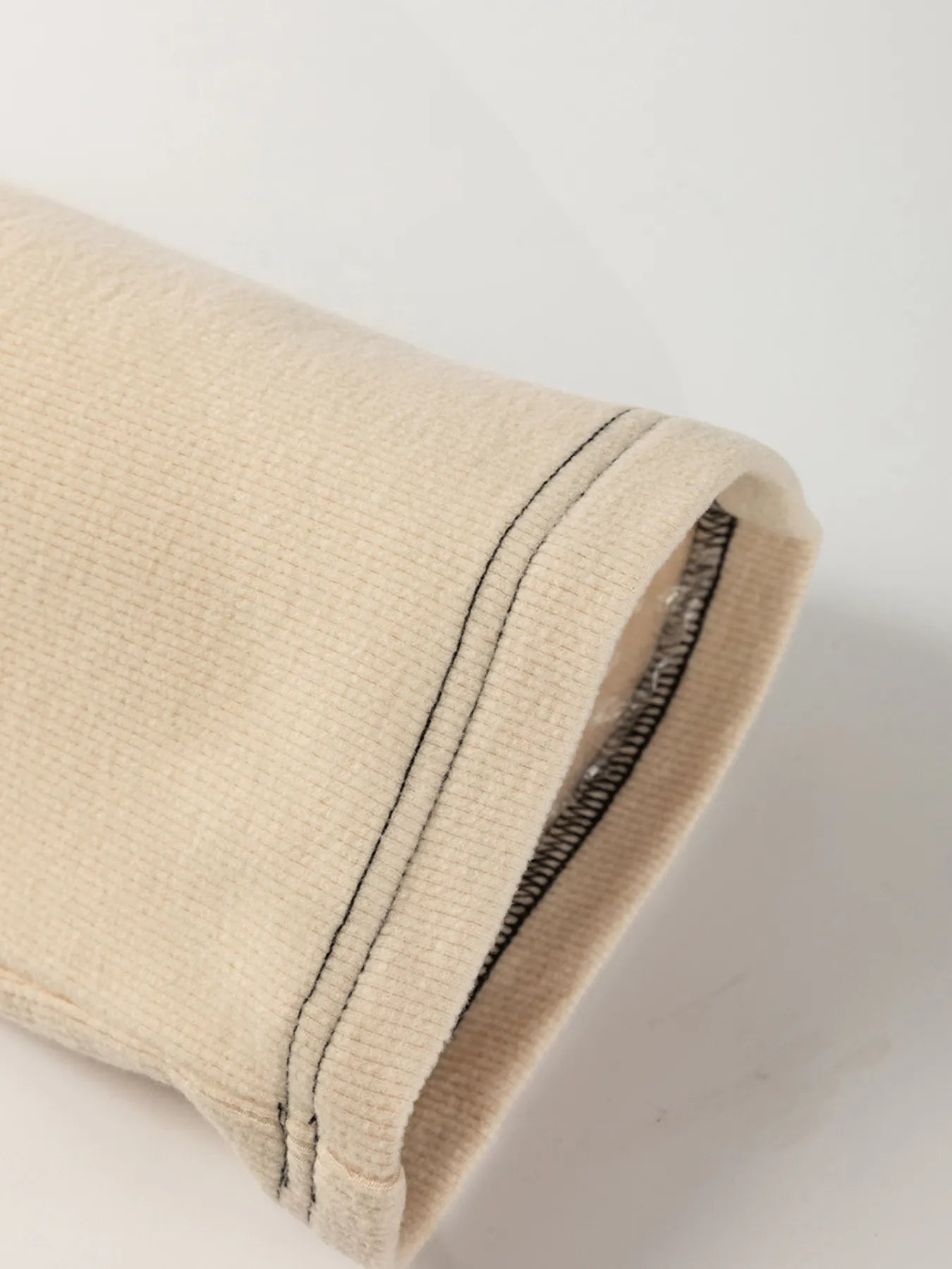 Color Block Waffle Knit Stitch Detail Long Sleeve Top