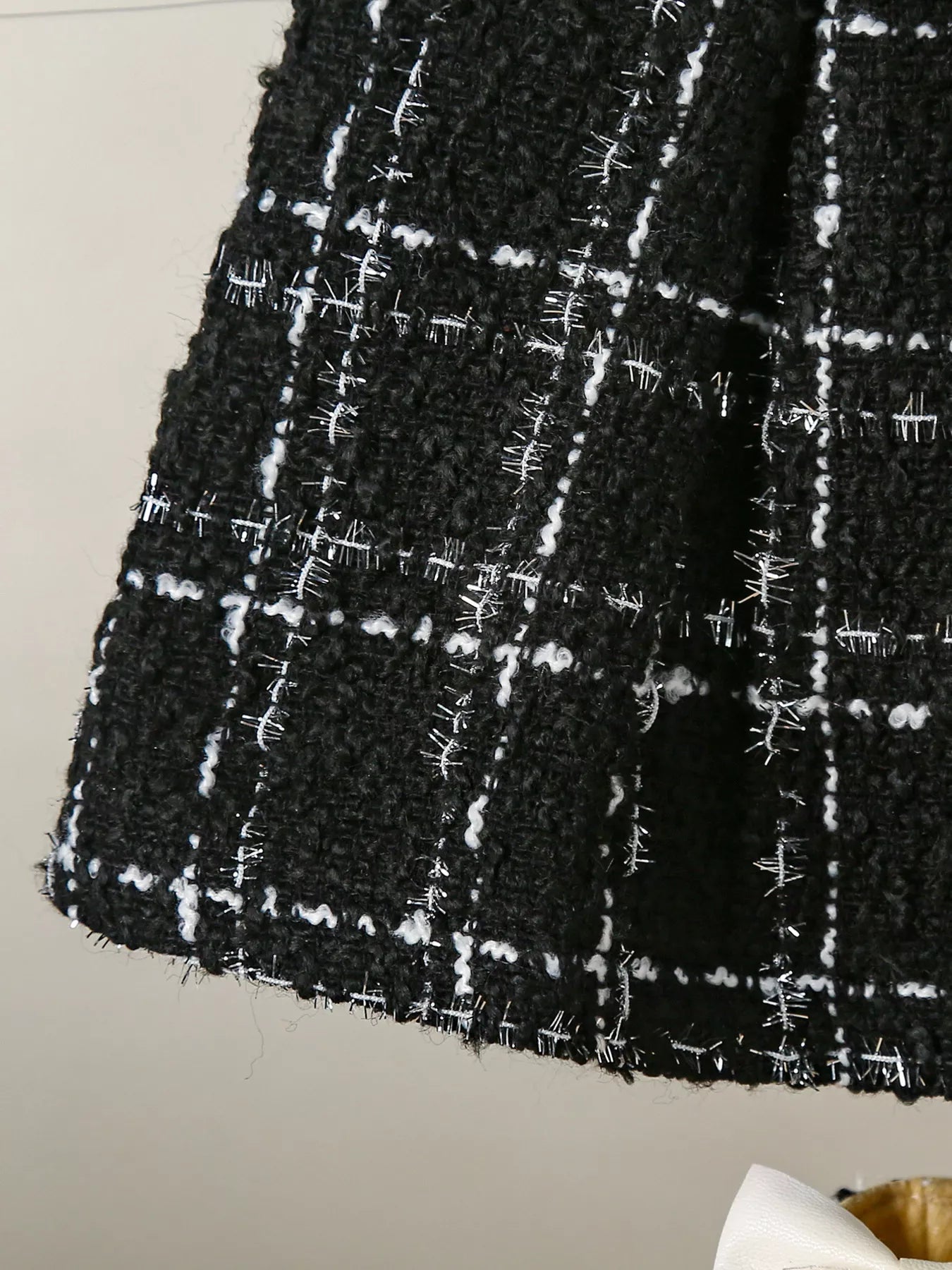 Children's Plaid Heart Top and Skirt Set