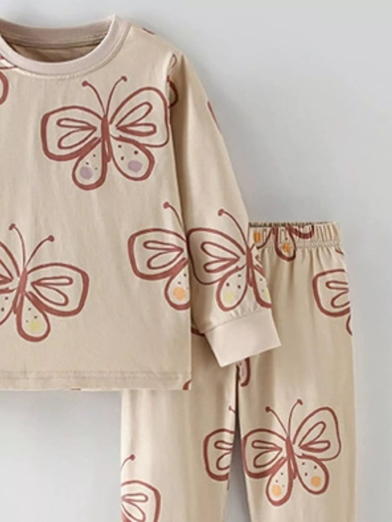 Children's Cute Cartoon Animal Print Pajama Set