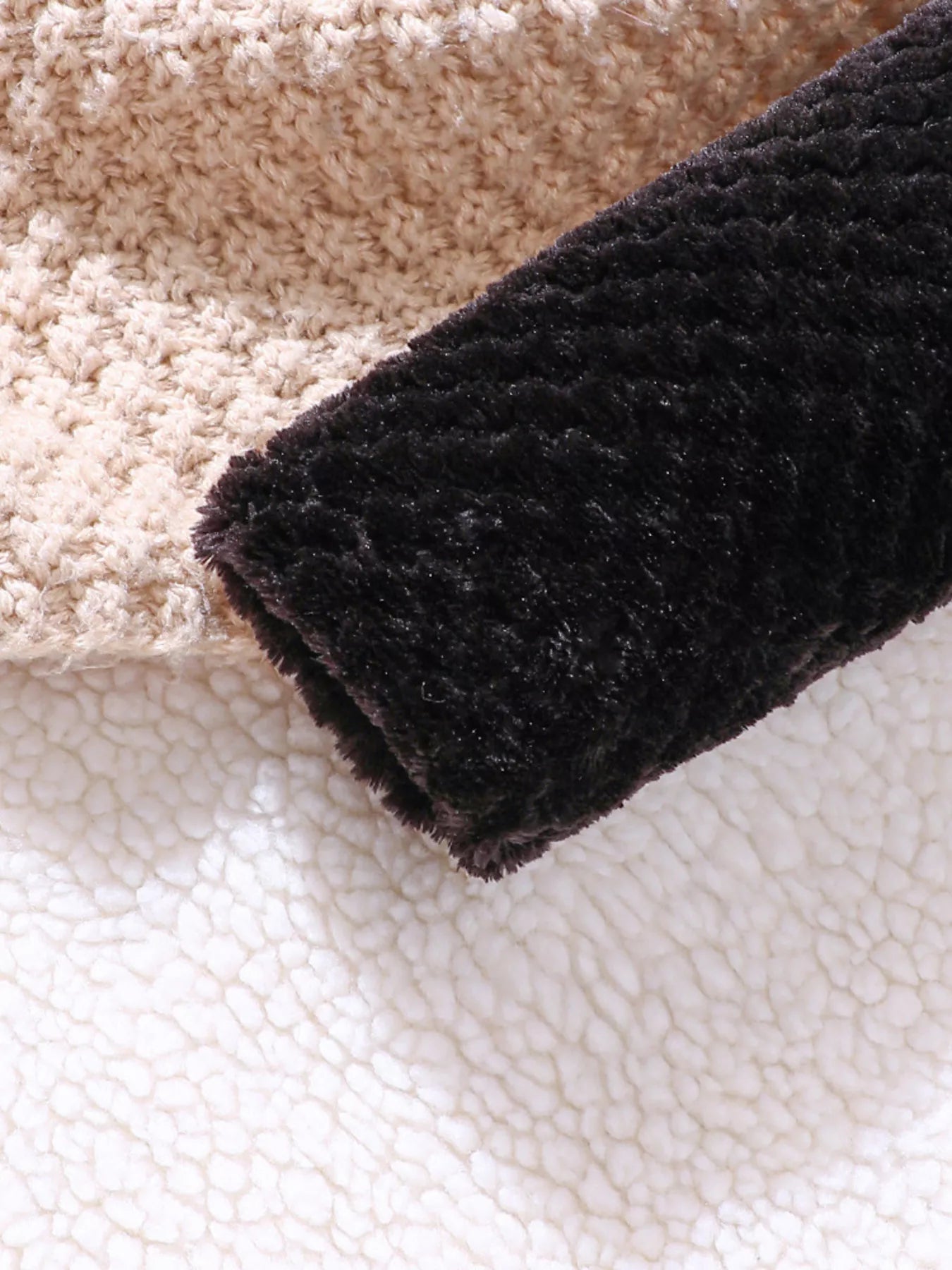 Children's Fuzzy Cardigan & Plaid Dress Set