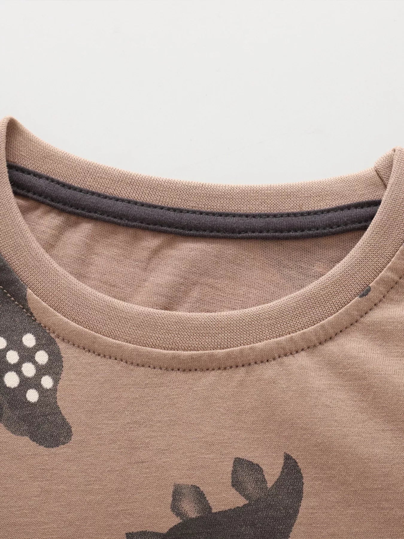 Children's Dinosaur Print Long Sleeve Pajama Set