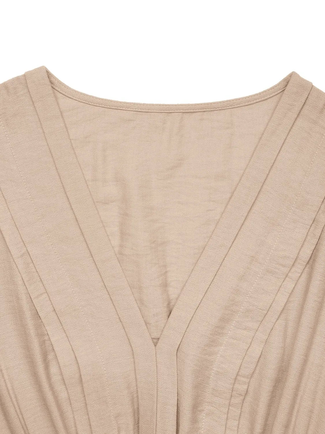 V-Neck Sleeveless Midi Dress