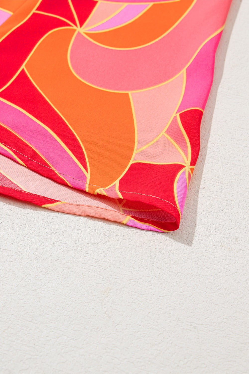 Contrast Grecian Neck Maxi Dress