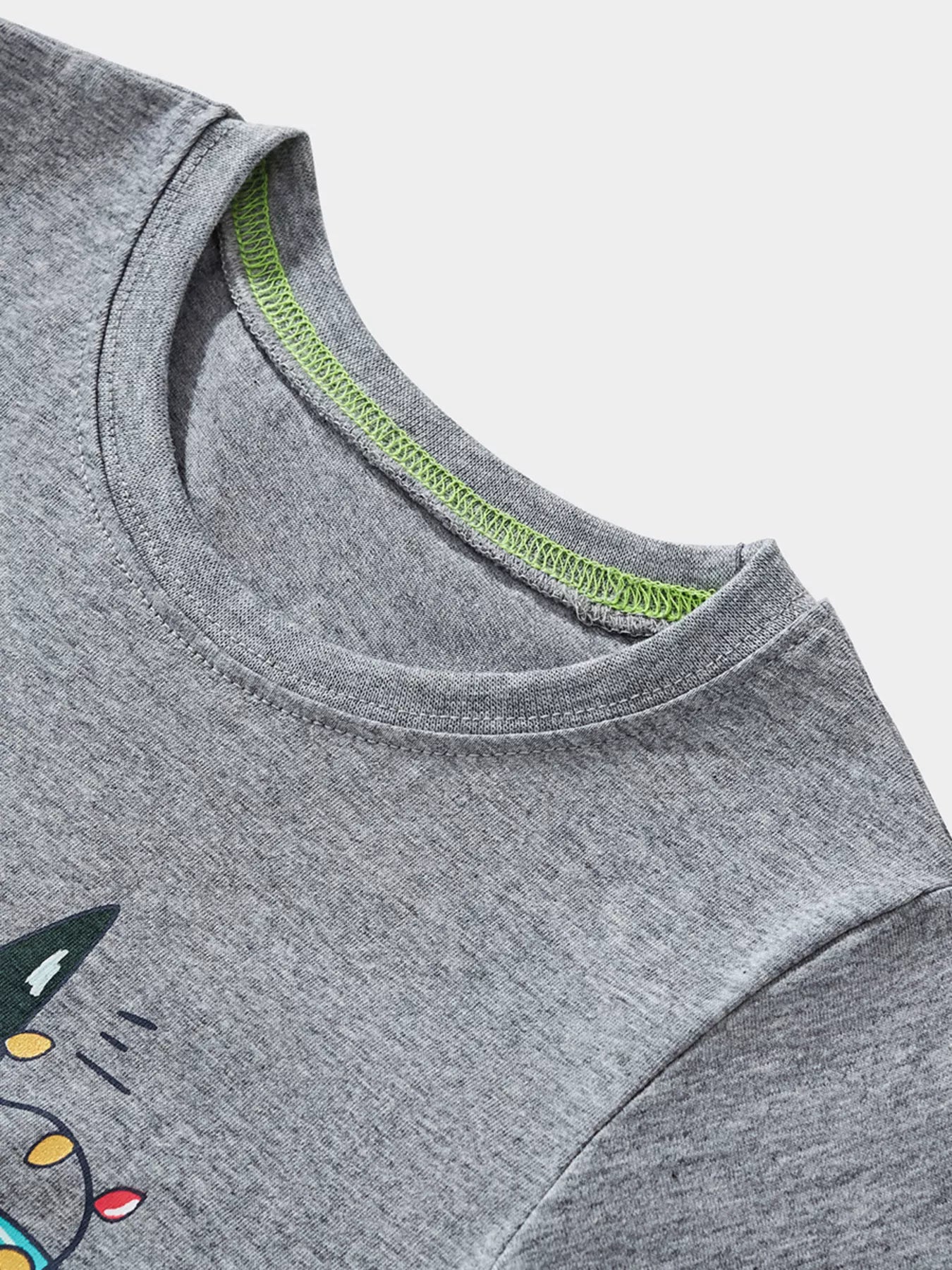 Children's Dinosaur Christmas Tree Graphic Long Sleeve T-Shirt