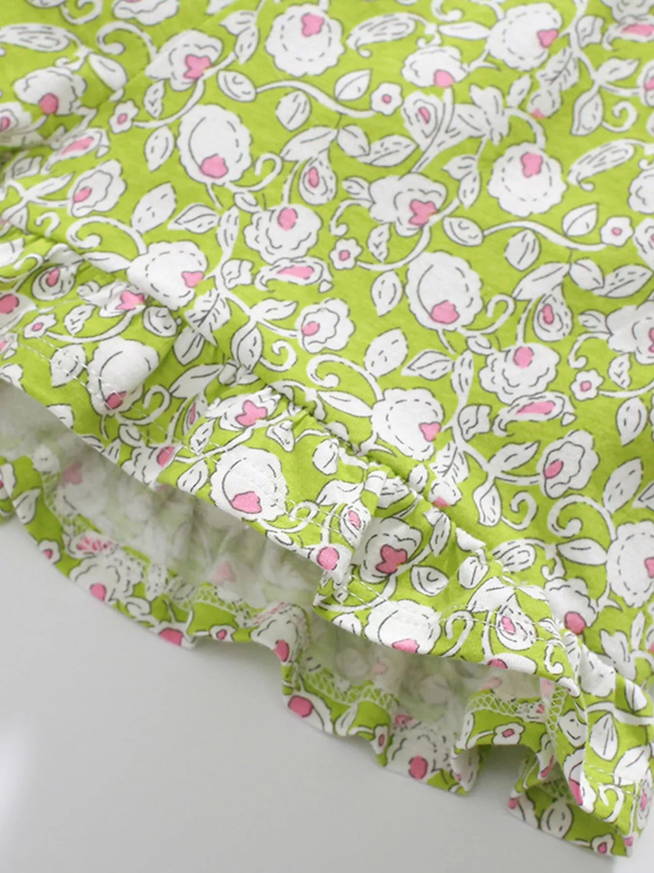 Children's Ruffle Trim Tank and Shots Set