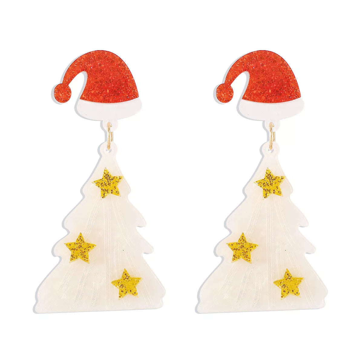 Christmas Tree Dangle Earrings