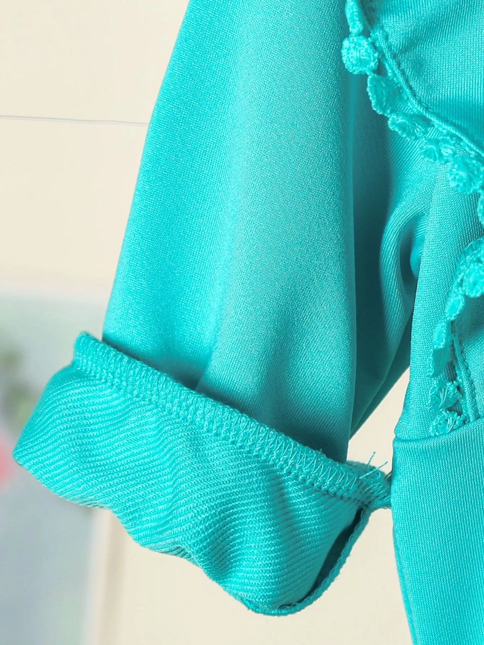 Children's Ruffle Trim Flower Top and Pants Set