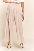 Switch J.NNA Smocked Waist Boho Wide Leg Pants with Pockets 2 image