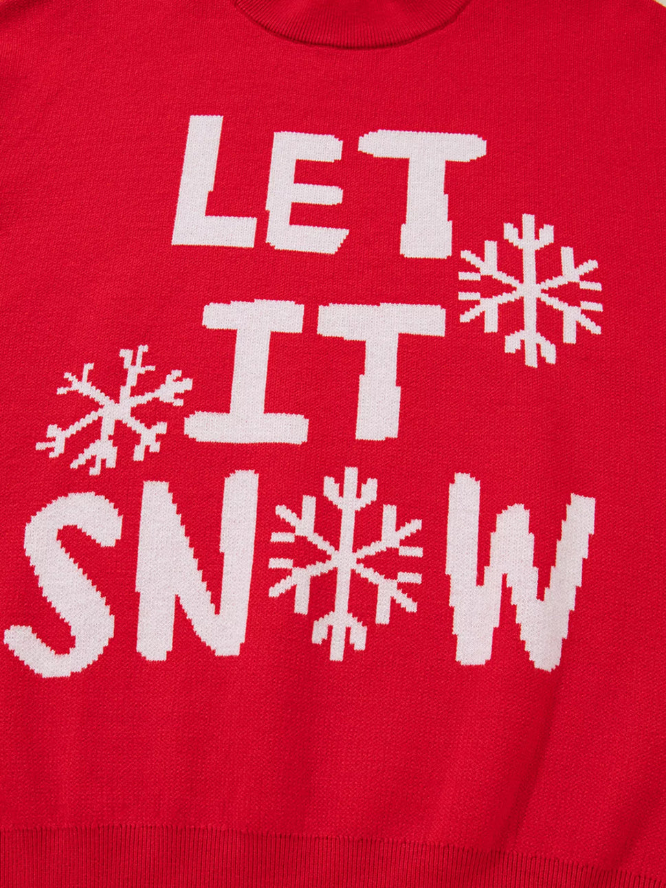 LET IT SNOW Christmas Loose Sweater