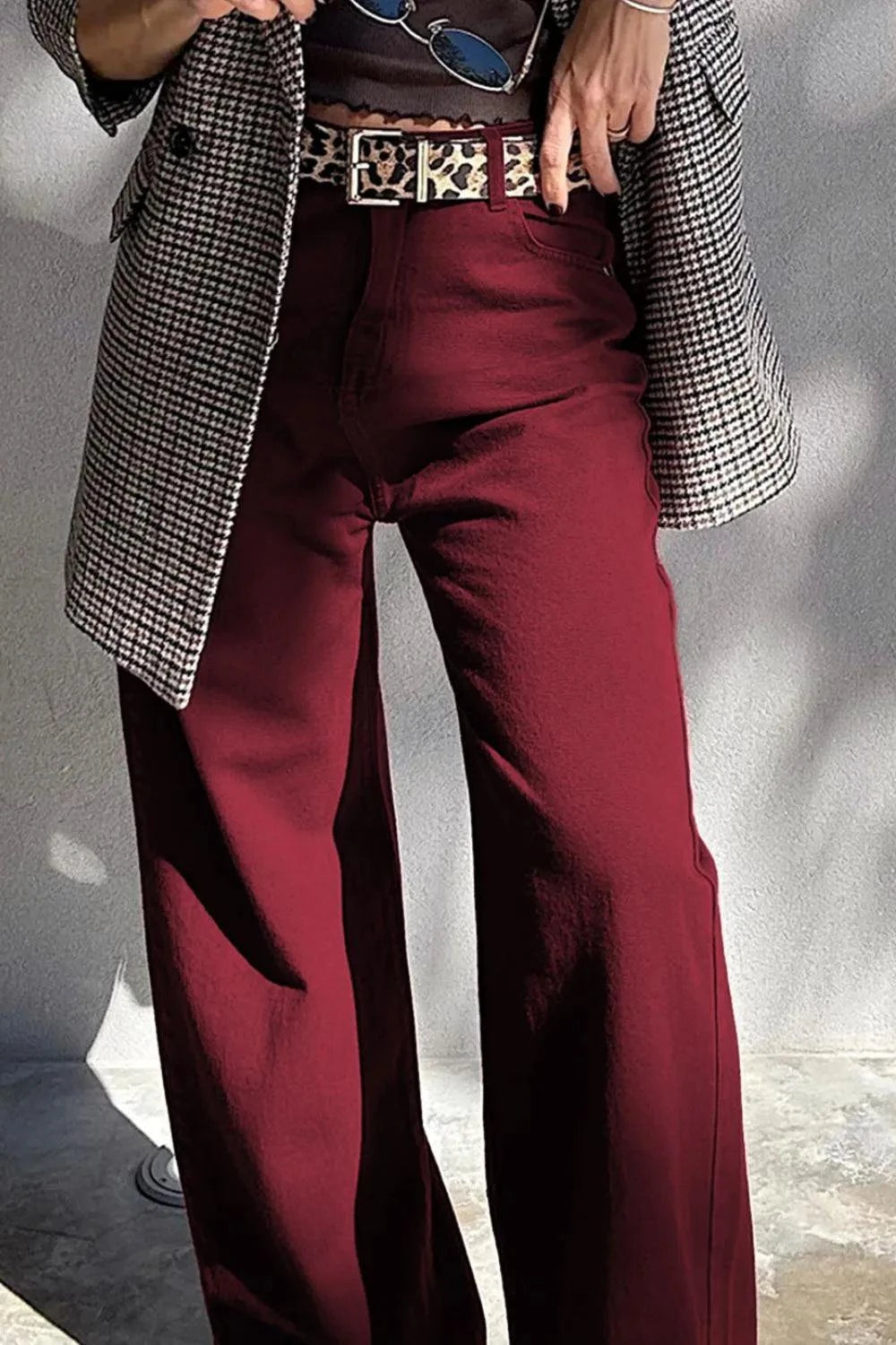Wide Leg High Waist Fashion Jeans