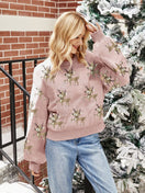 Switch Reindeer Round Neck Long Sleeve Sweater 3 image