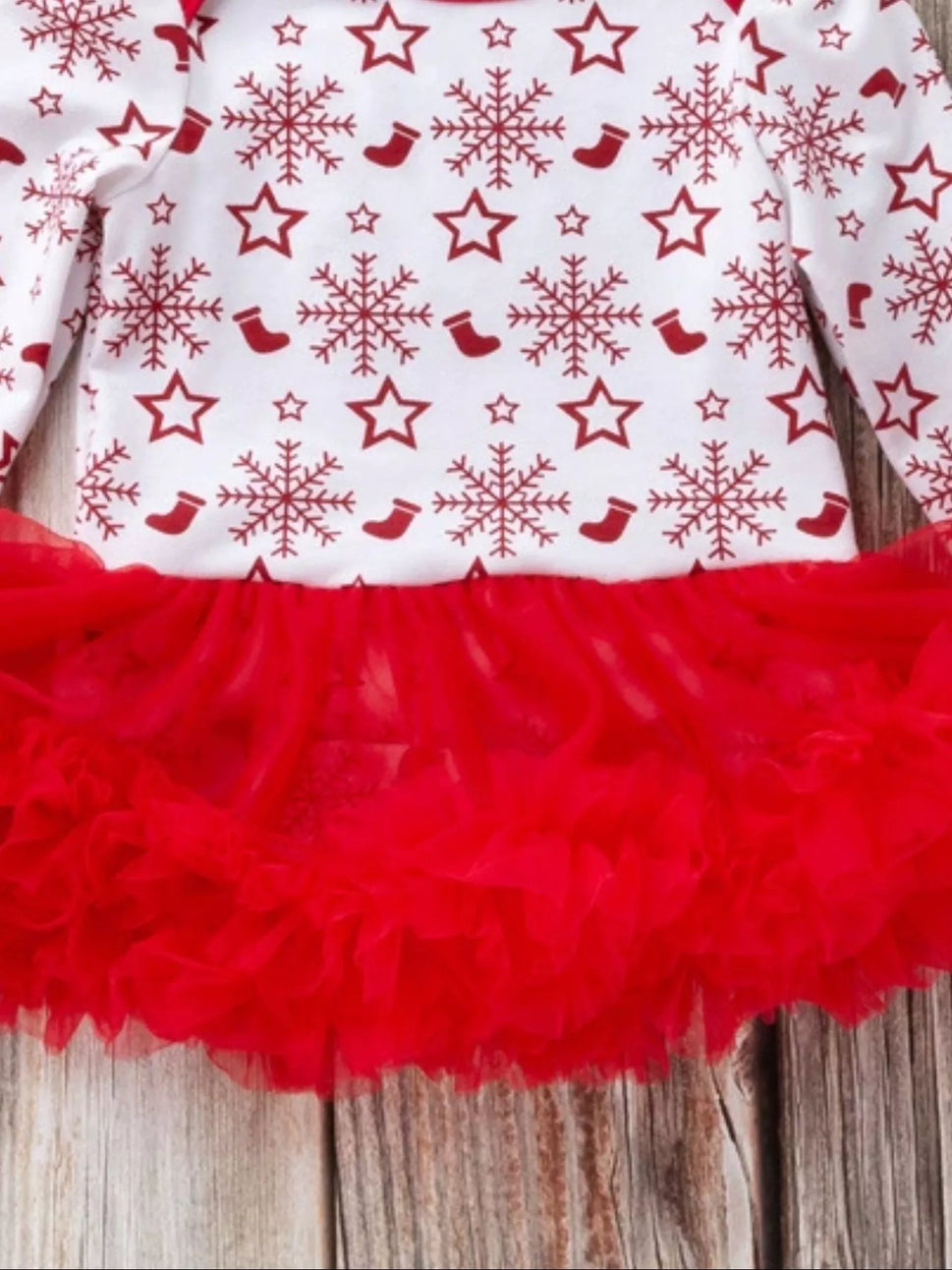 Children's Christmas One Piece Dress with Headband