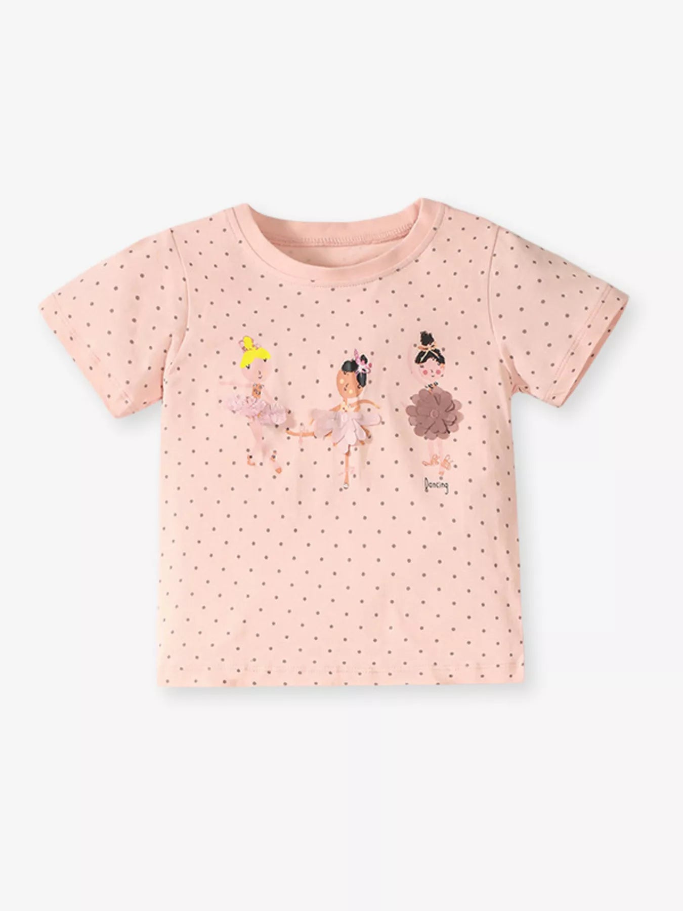 Children's Ballerina Round Neck Top and Pants Set