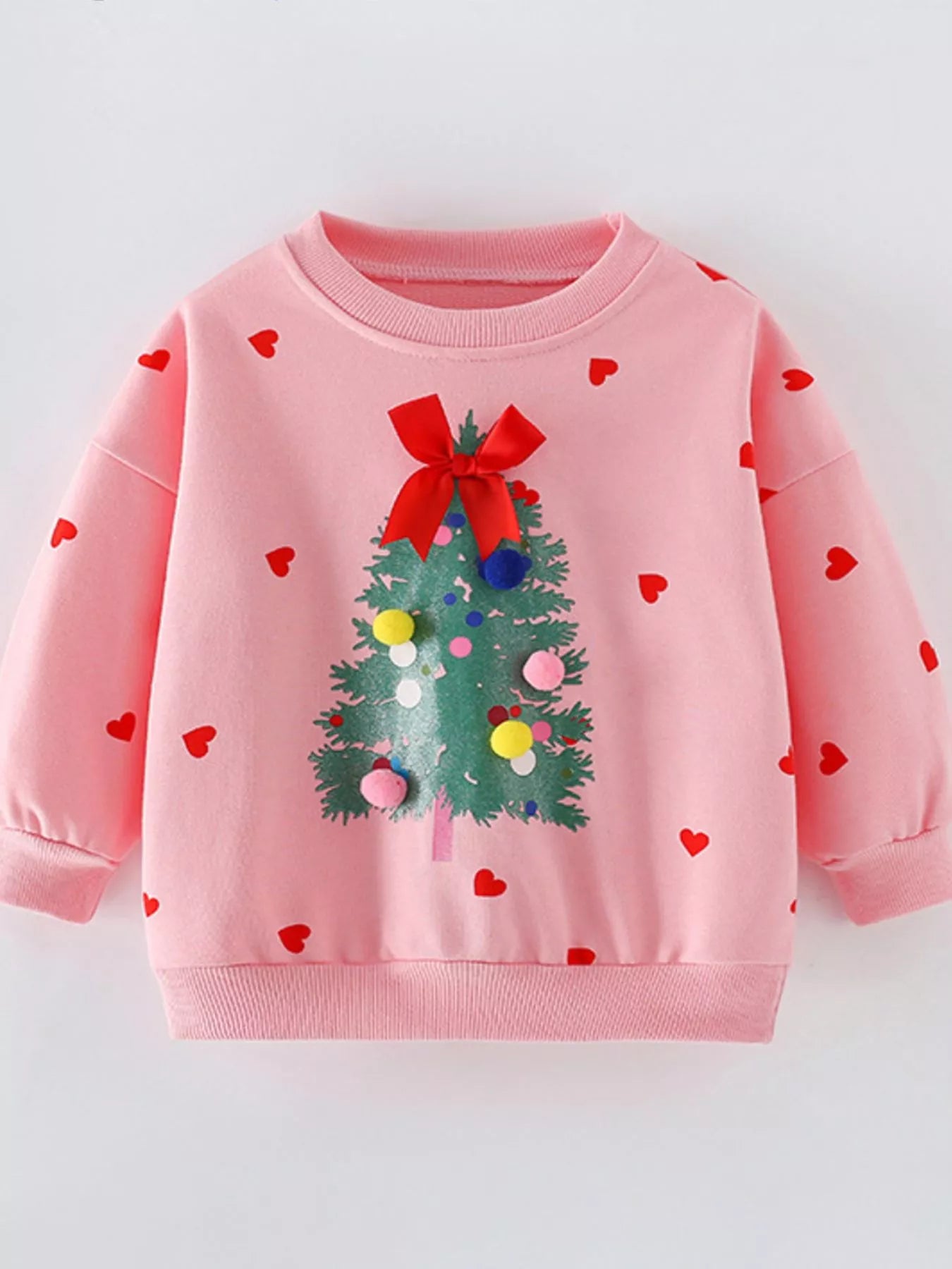 Children's Christmas Tree Applique Sweatshirt