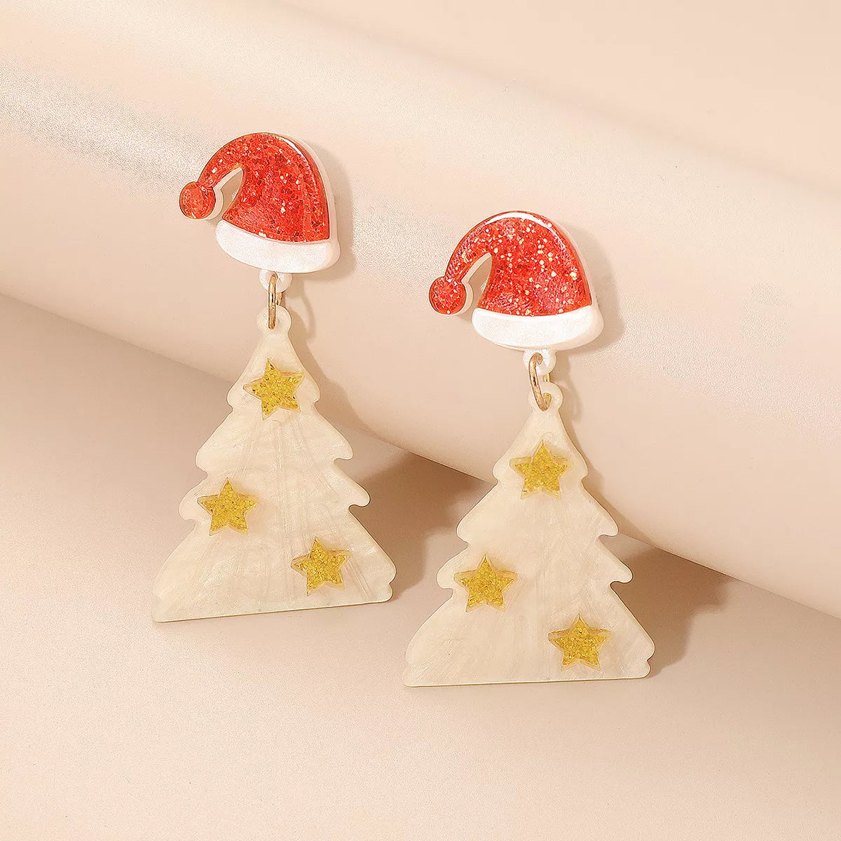 Christmas Tree Dangle Earrings