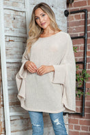 Switch Round Neck Batwing Sleeve Sweater 1 image