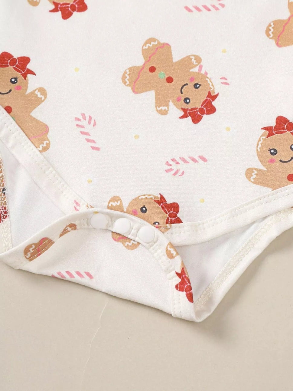 Children's Christmas Bodysuit and Overall Dress Set with Headband