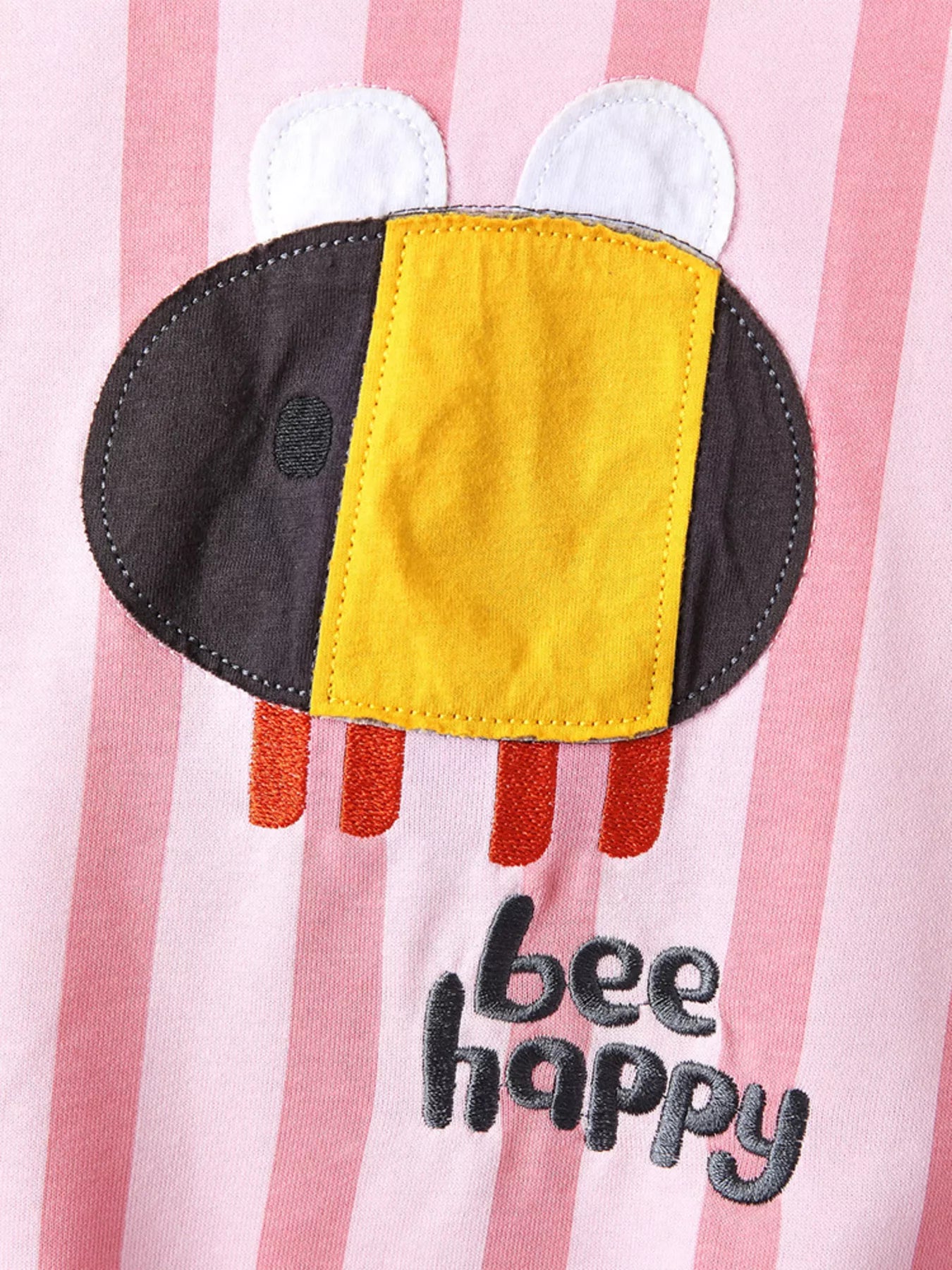 Children's Striped Bee Top and Pants Two-Piece Set