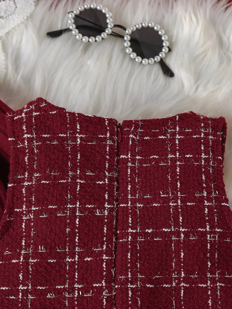 Children's Ribbed Knit Top and Dress Set