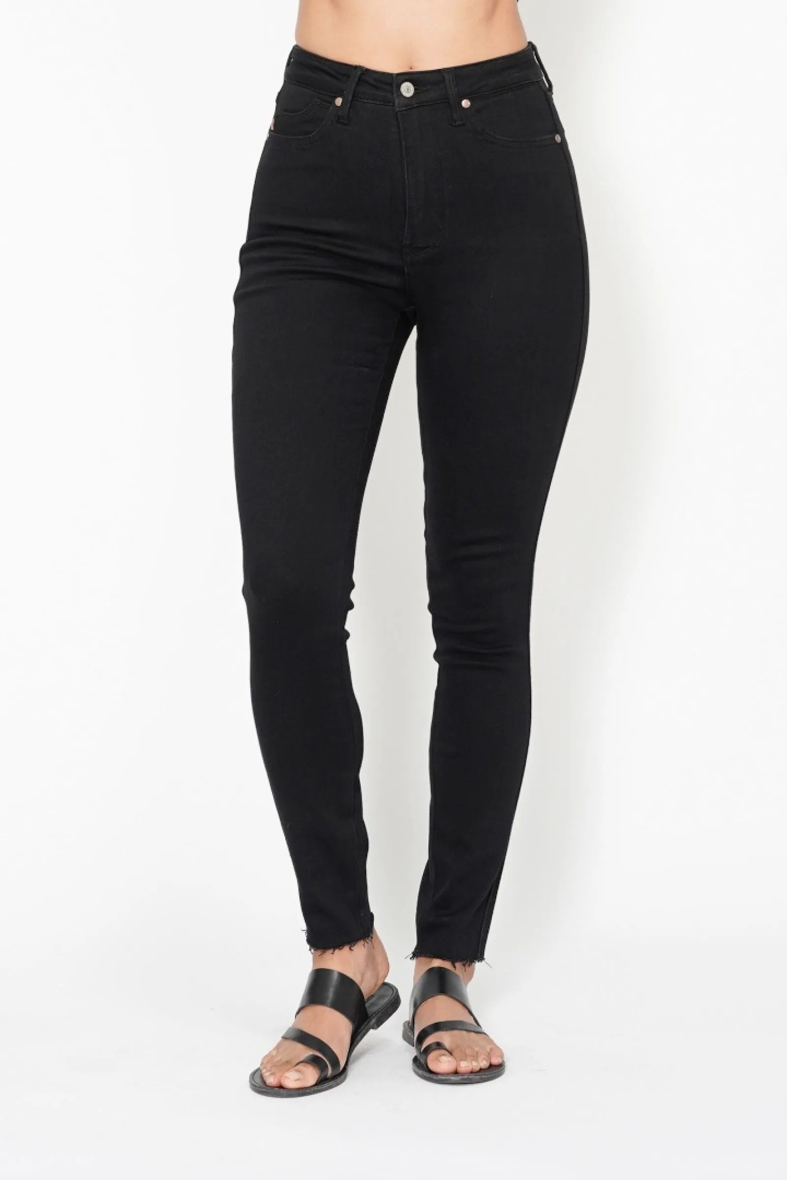 Judy Blue Full Size High Waisted Tummy Control Shield Pockets Skinny Jeans Plus Size