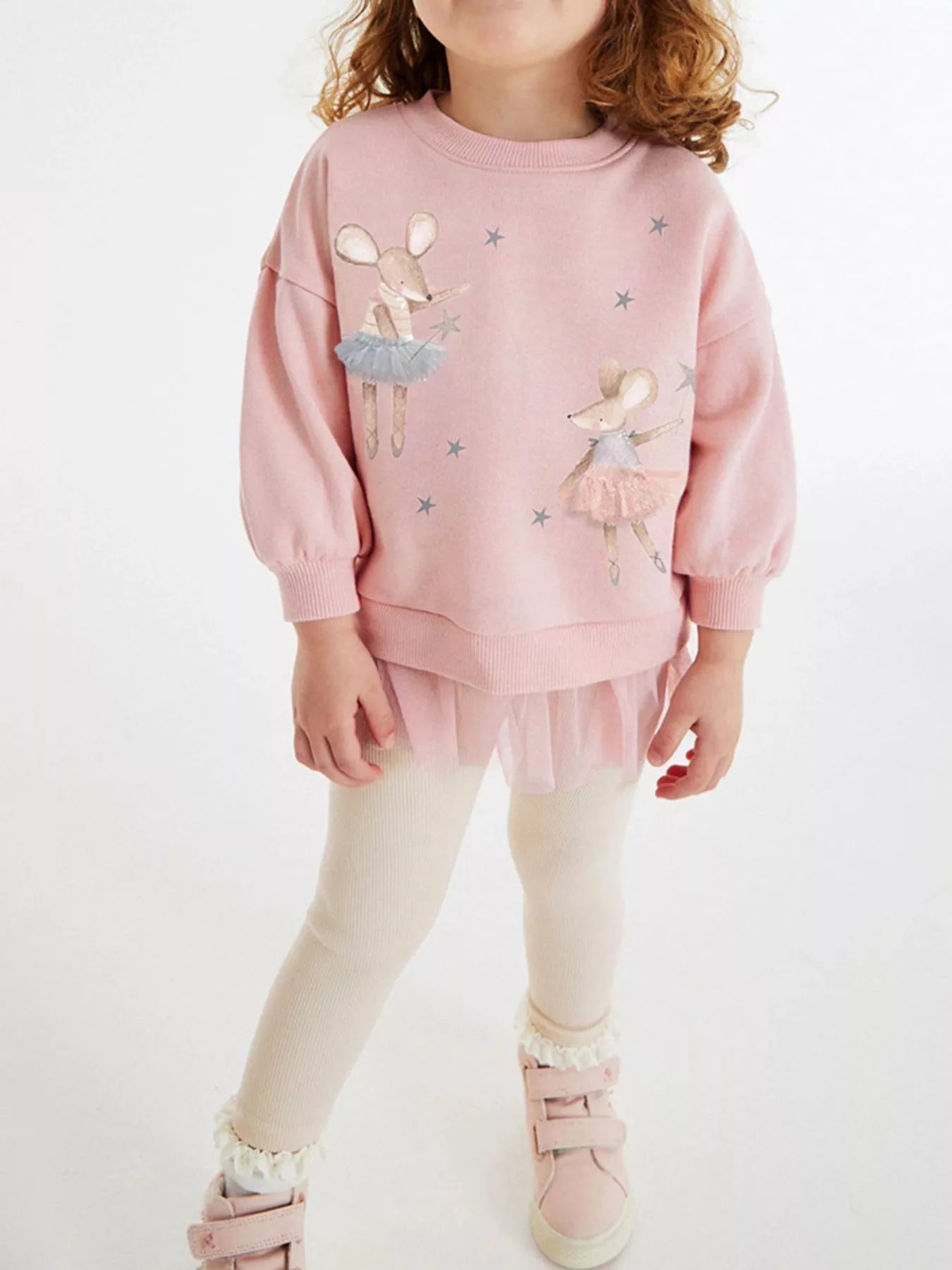 Children's Ballerina Mouse Sweatshirt & Leggings Set