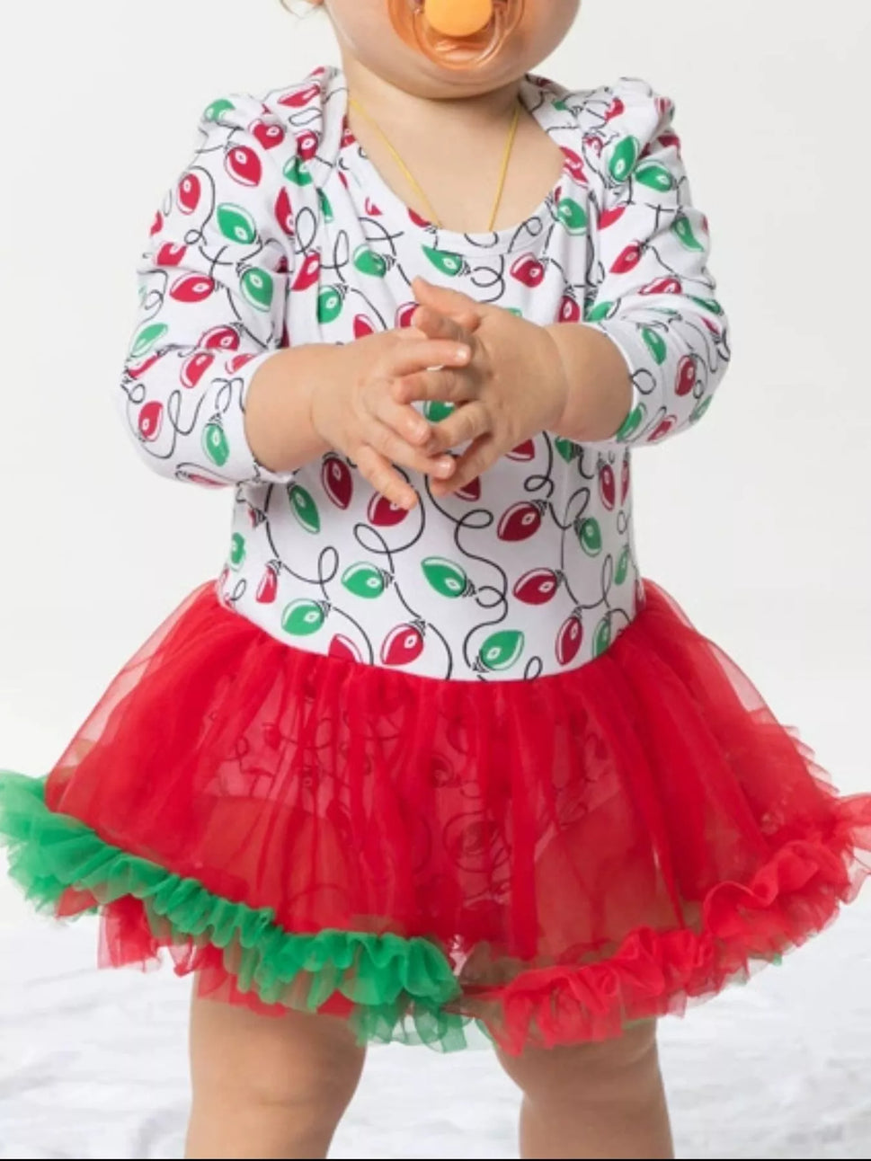 Children's Christmas One Piece Dress with Headband