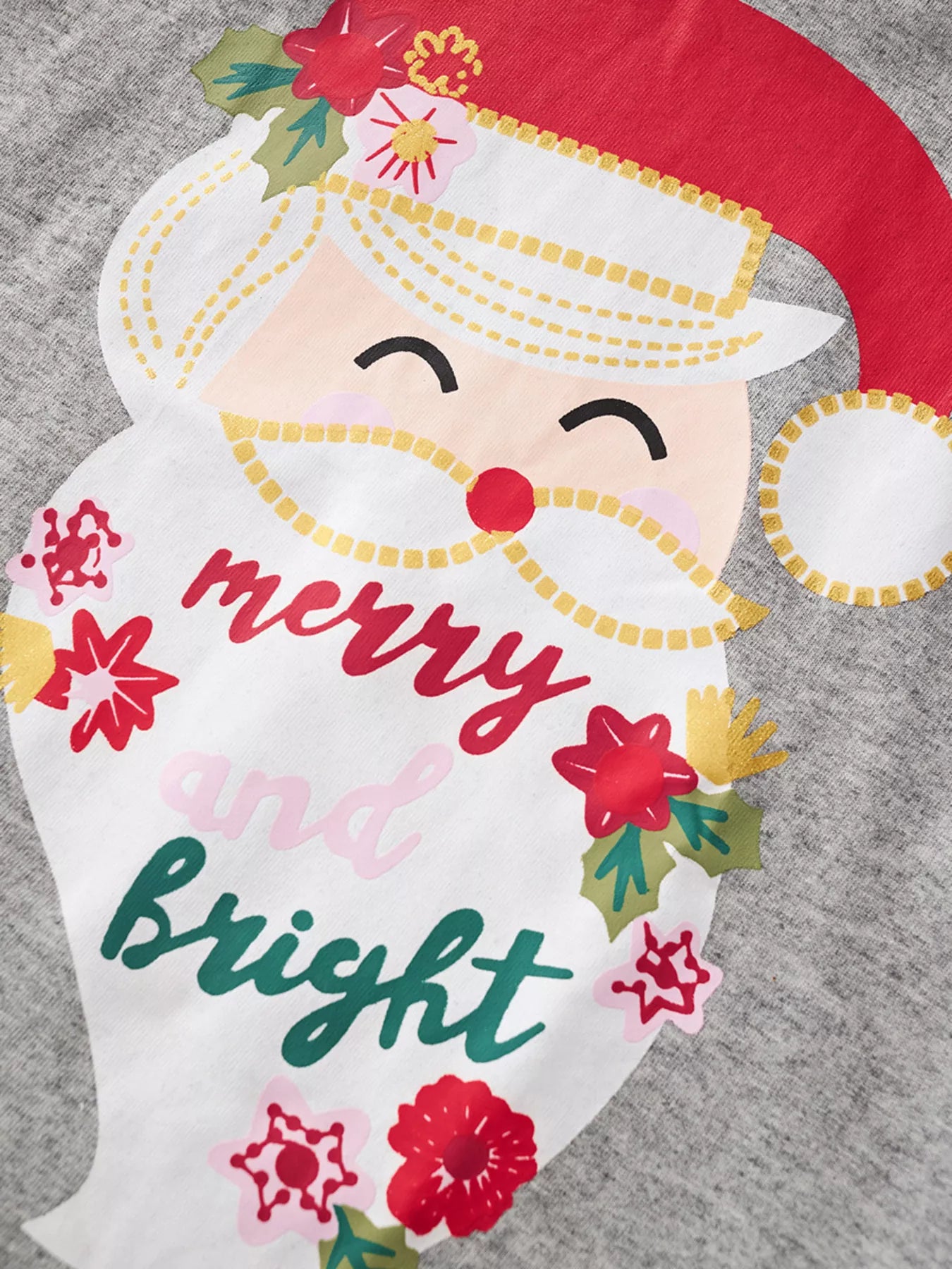 Children's Santa Graphic Long Sleeve Pajama Set