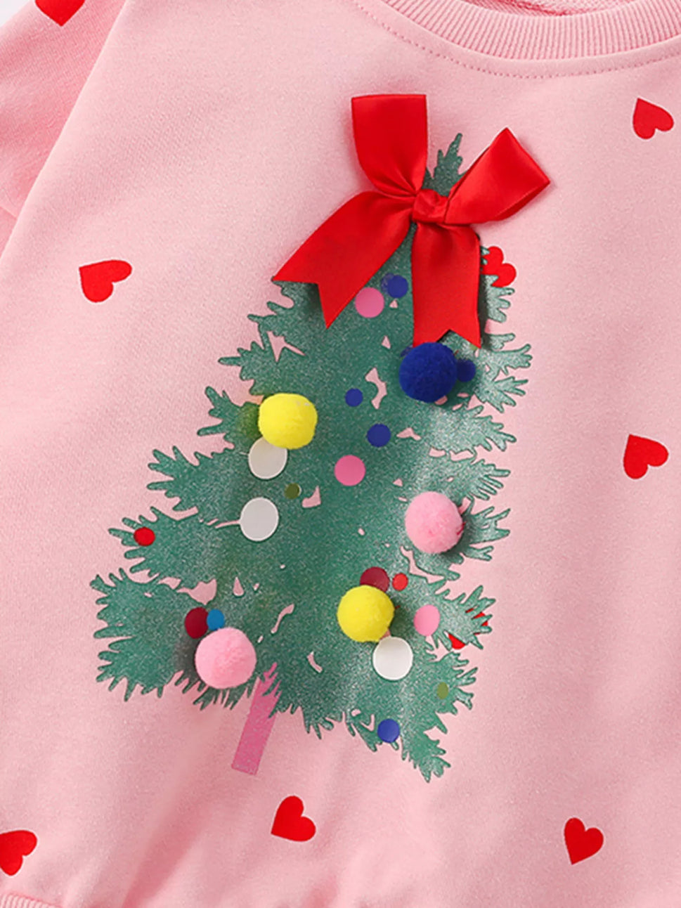 Children's Christmas Tree Applique Sweatshirt