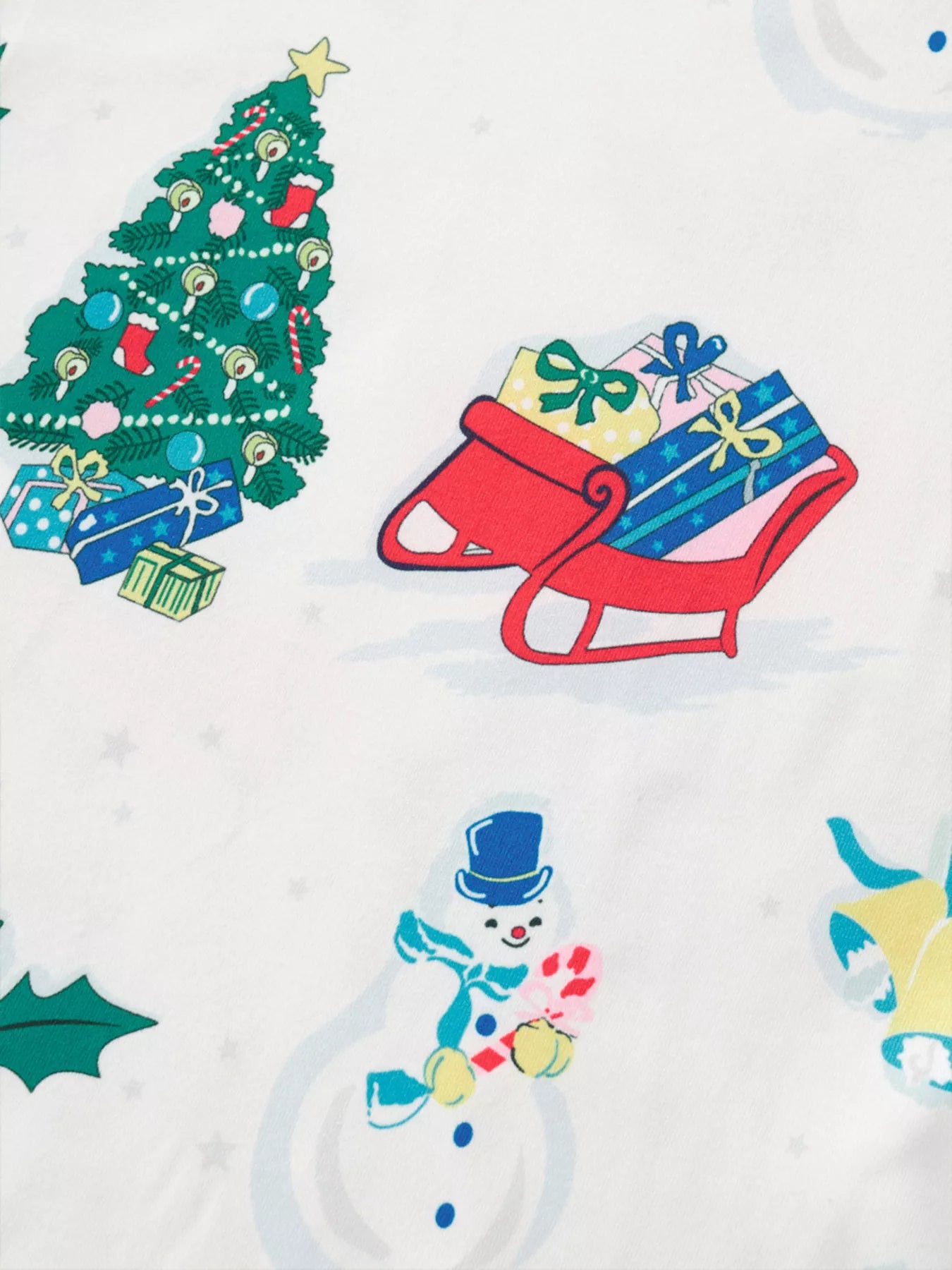 Children's Christmas Round Neck Top and Pants Set