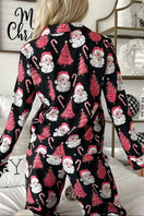 Switch Christmas Printed Collared Neck Top and Pants Lounge Set 2 image