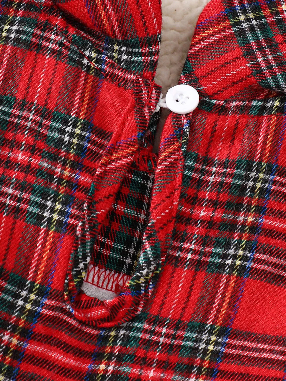 Children's Christmas Plaid Embroidered Smocked Dress