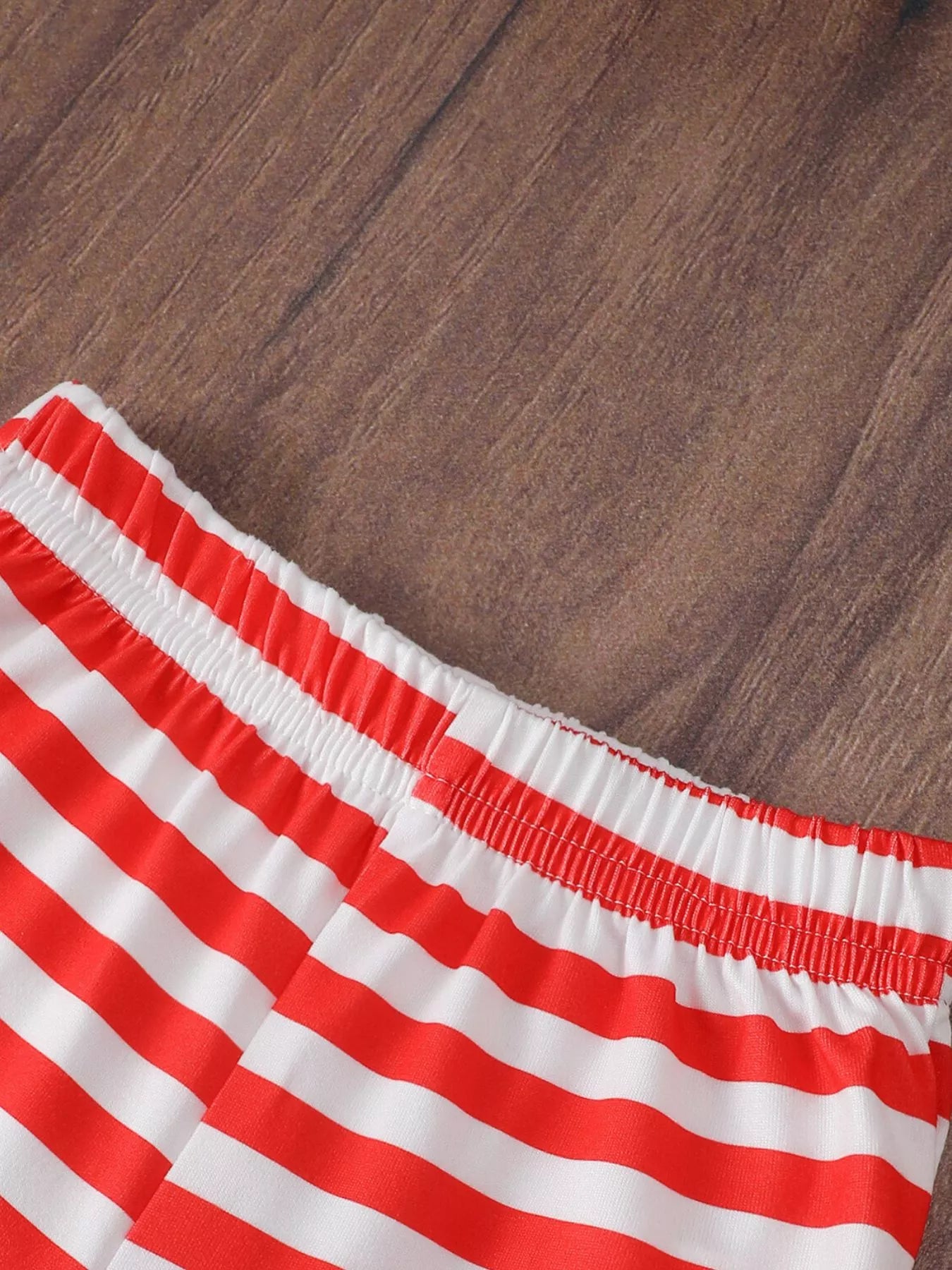 Children's Christmas Ruffle Trim Top and Pants Set