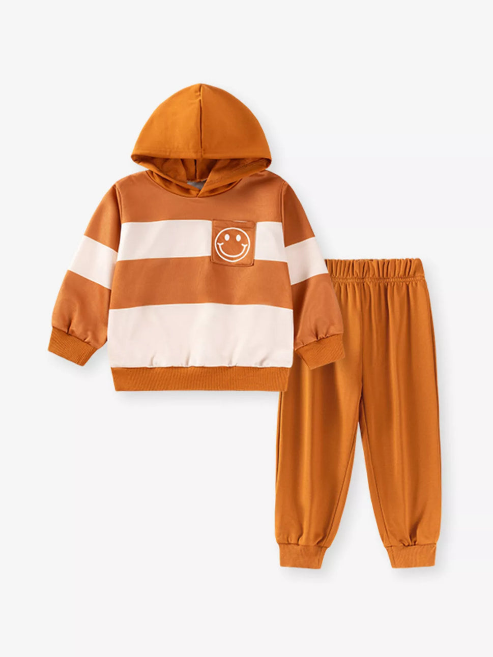 Children's Color Block Hoodie & Pants Set