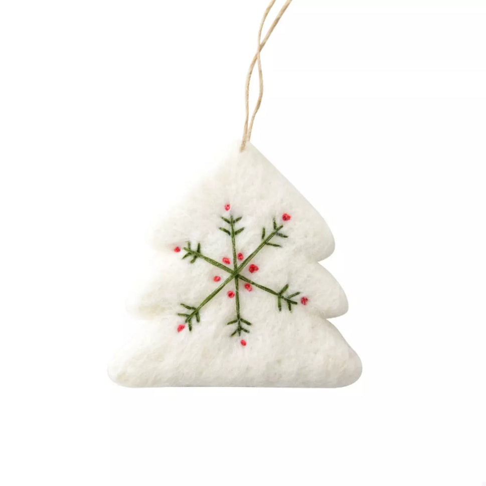 Christmas Felt Snowflake Ornament