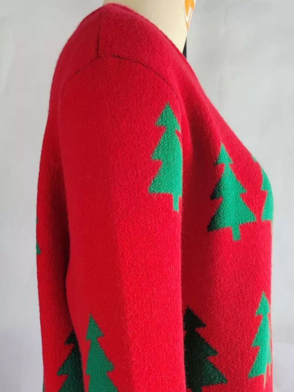 Christmas Tree Pattern Long Sleeve Sweater