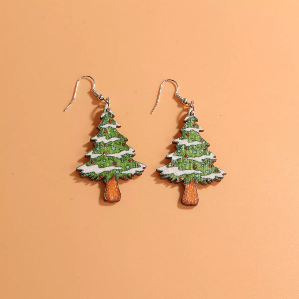 Christmas-Themed Dangle Earrings