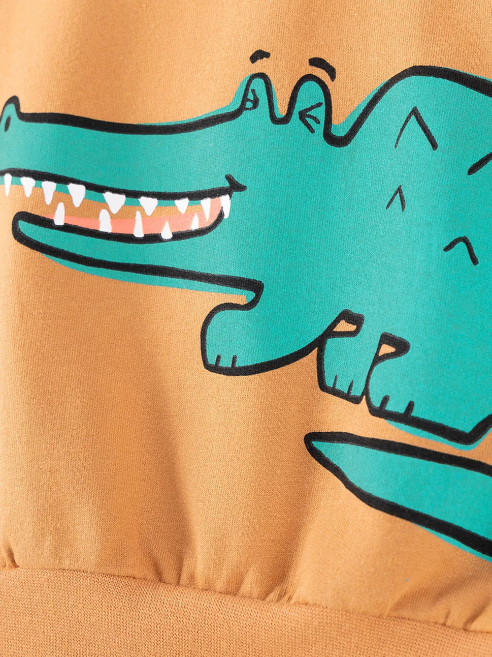 Children's Animal Round Neck Sweatshirt and Pants Set