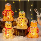 Switch Glowing Christmas Gingerbread Man Snowman Ornament 1 image