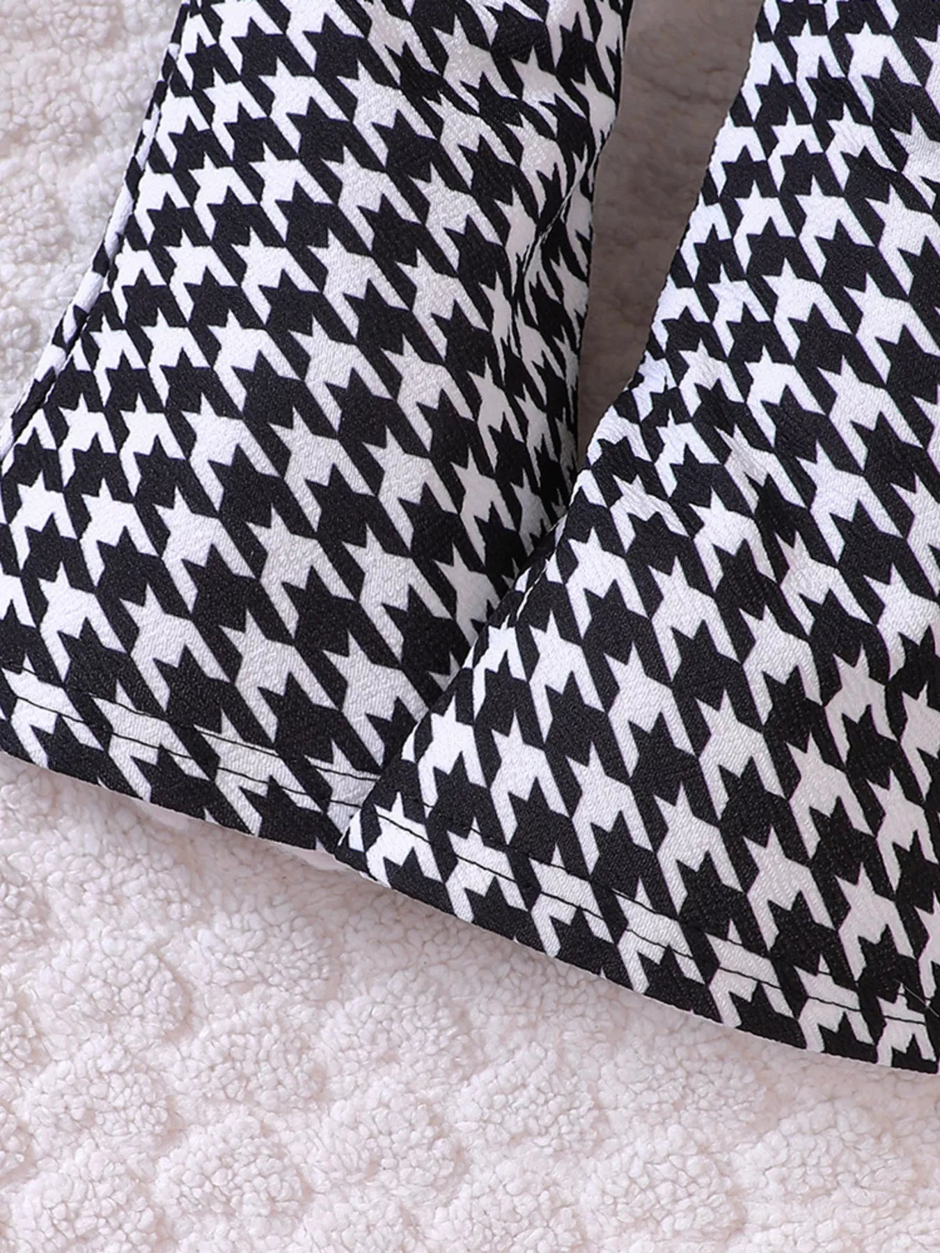 Children's Long Sleeve Top & Houndstooth Pants Set