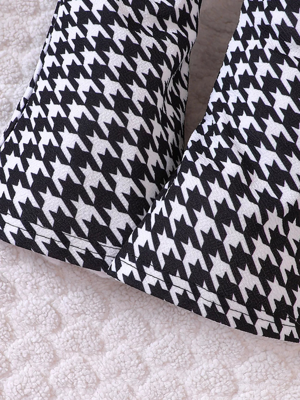 Children's Long Sleeve Top & Houndstooth Pants Set