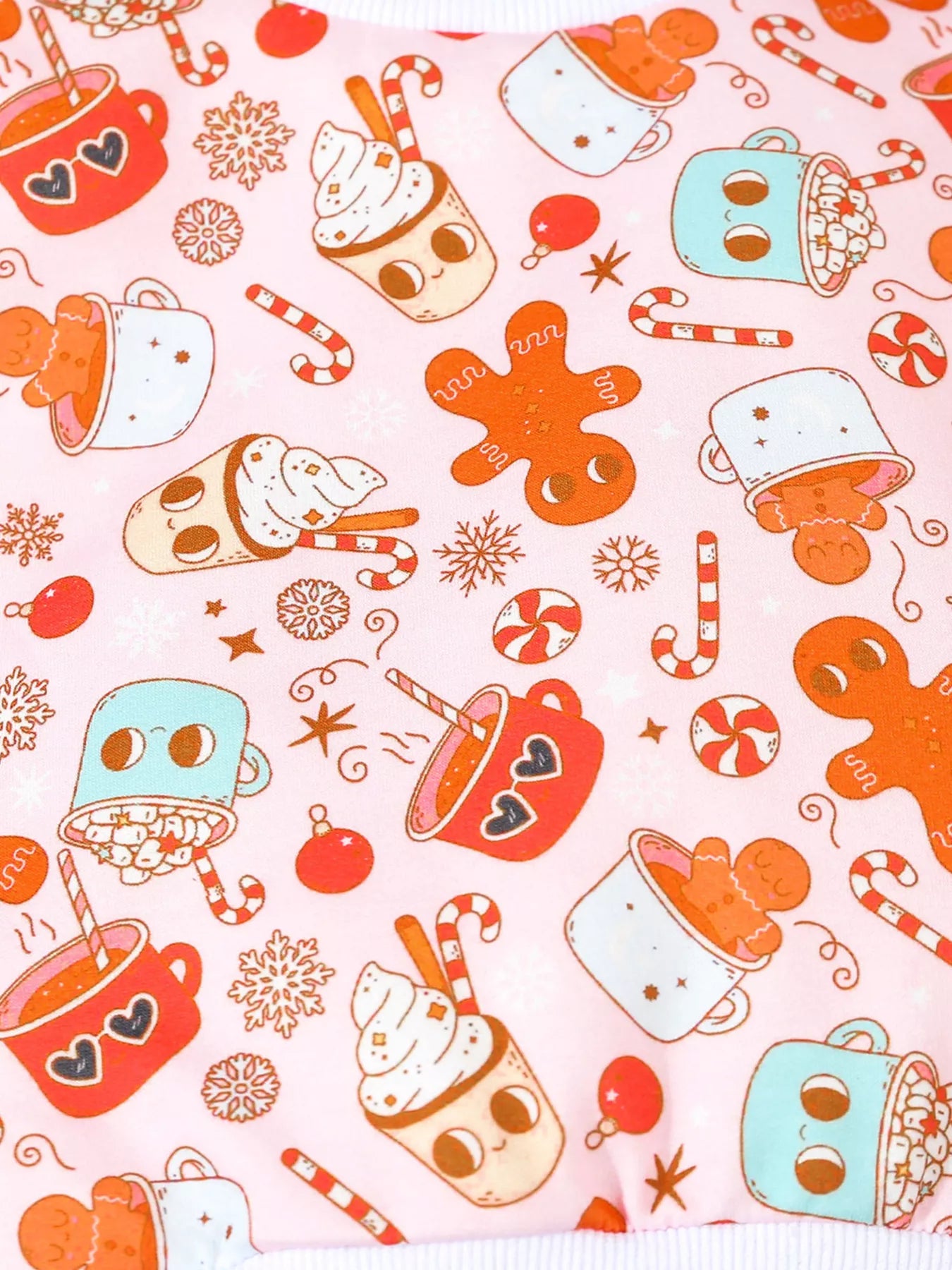 Children's Christmas Santa Print Long Sleeve Set