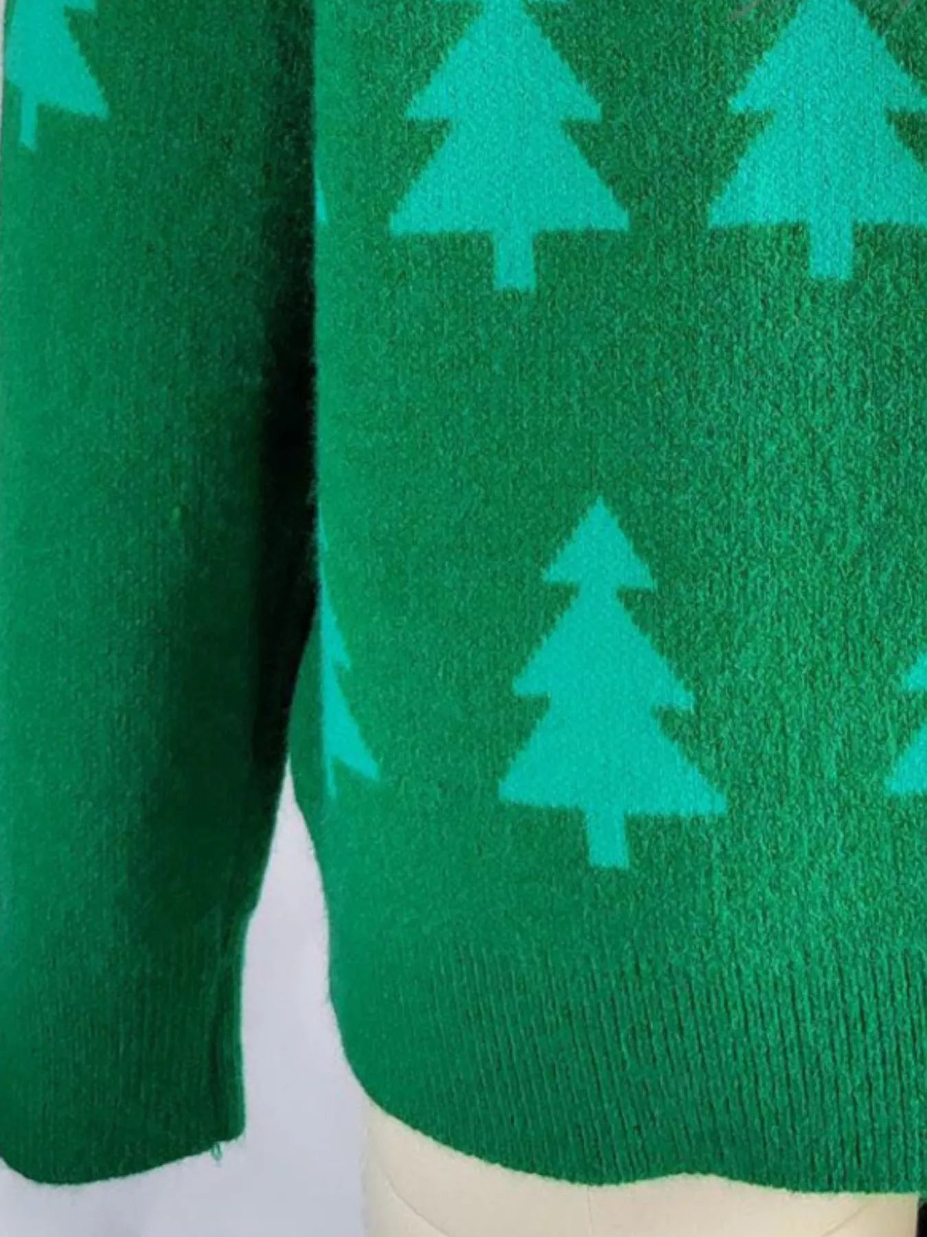 Christmas Tree Pattern Long Sleeve Sweater