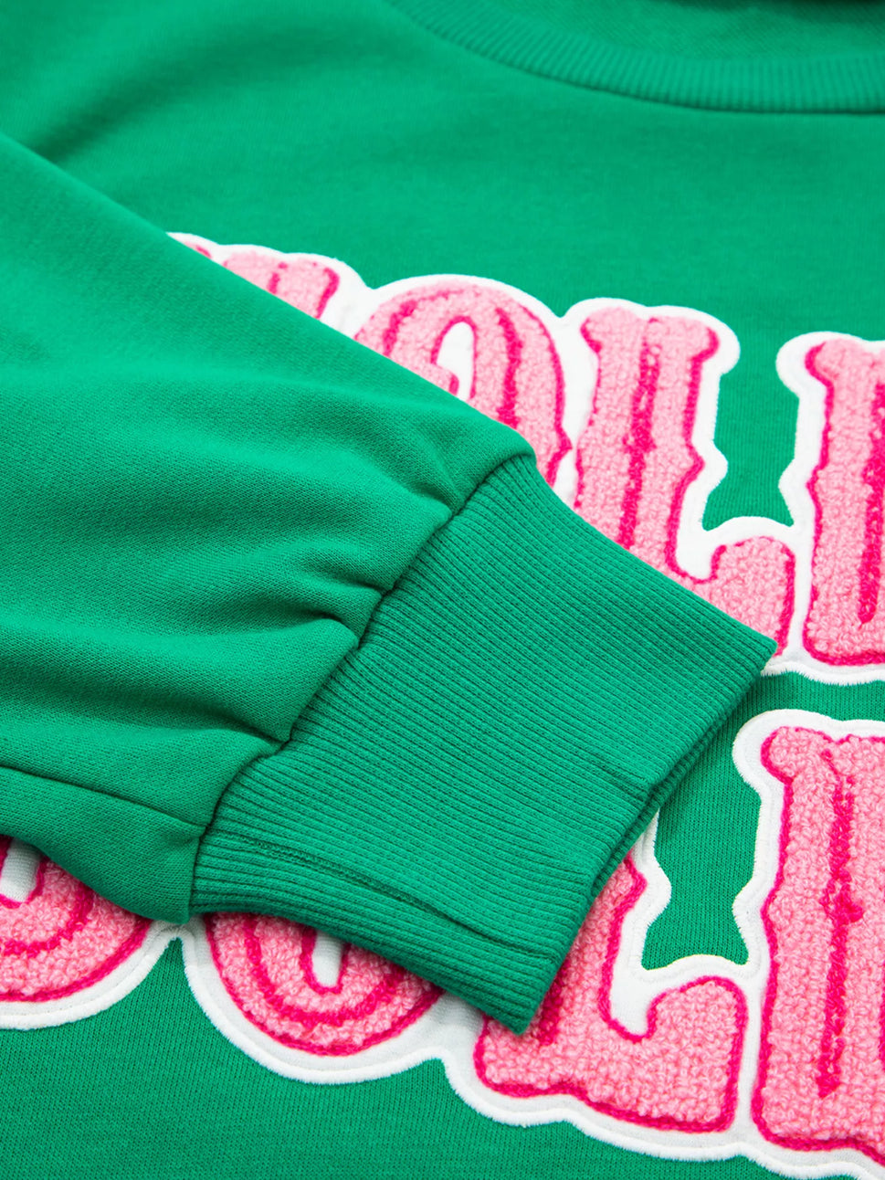 HOLLY JOLLY Towel Embroidered Christmas Holiday Sweatshirt