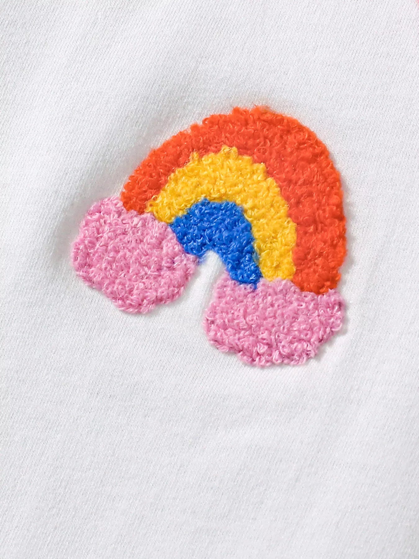 Children's Rainbow Short Sleeve Top and Shorts Two-Piece Casual Set