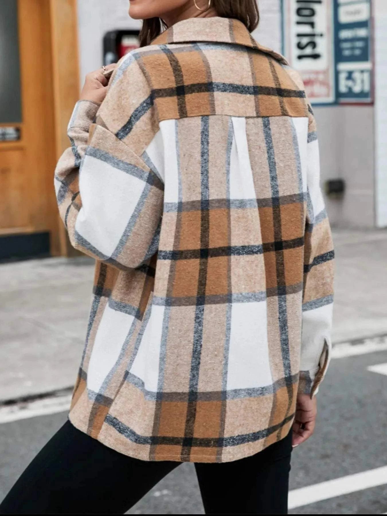 Plaid Button Up Long Sleeve Shirt