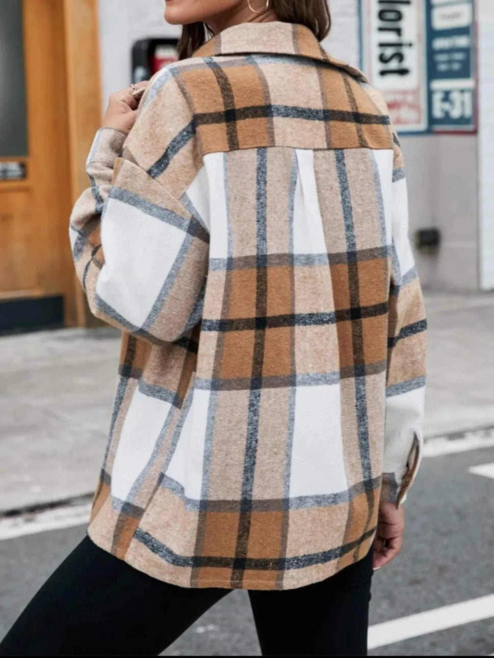 Plaid Button Up Long Sleeve Shirt