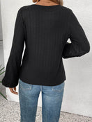 Switch Embroidered Round Neck Long Sleeve Top 2 image