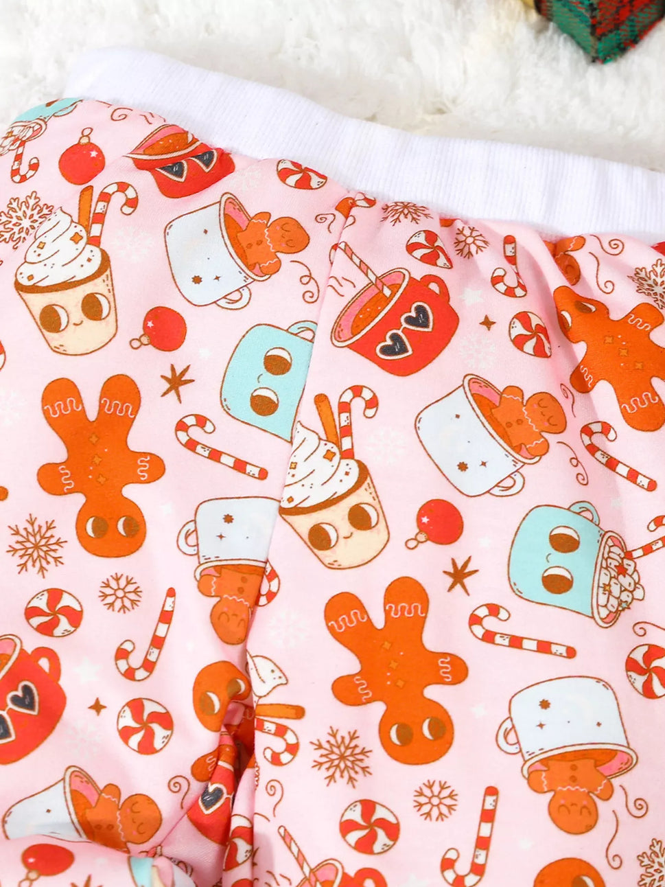 Children's Christmas Santa Print Long Sleeve Set